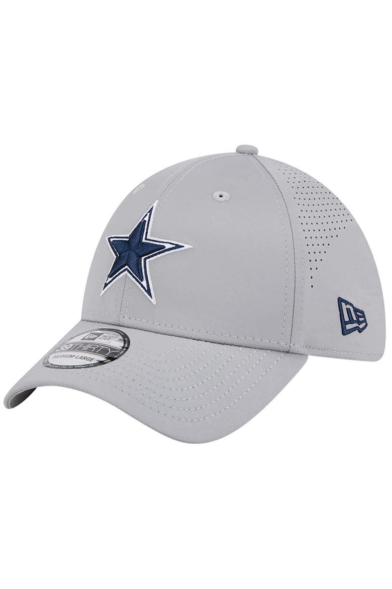 Men's New Era Gray Dallas Cowboys Active 39THIRTY Flex Hat, Main, color, Gray