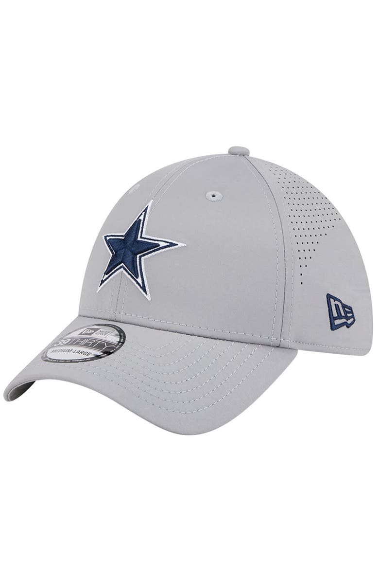 New Era Men's New Era Gray Dallas Cowboys Active 39THIRTY Flex Hat, Main, color, 