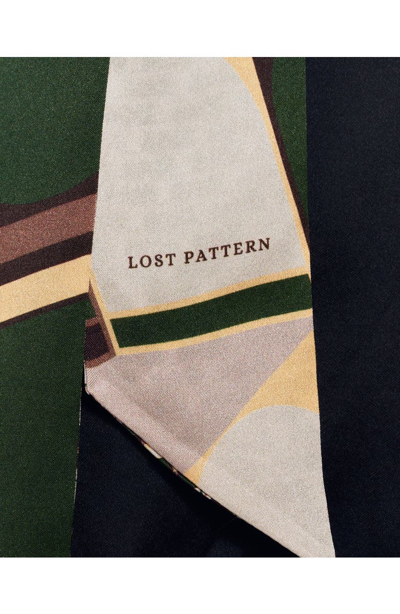 Lost Pattern MODULAR SILK SKINNY SCARF, Alternate, color, Green