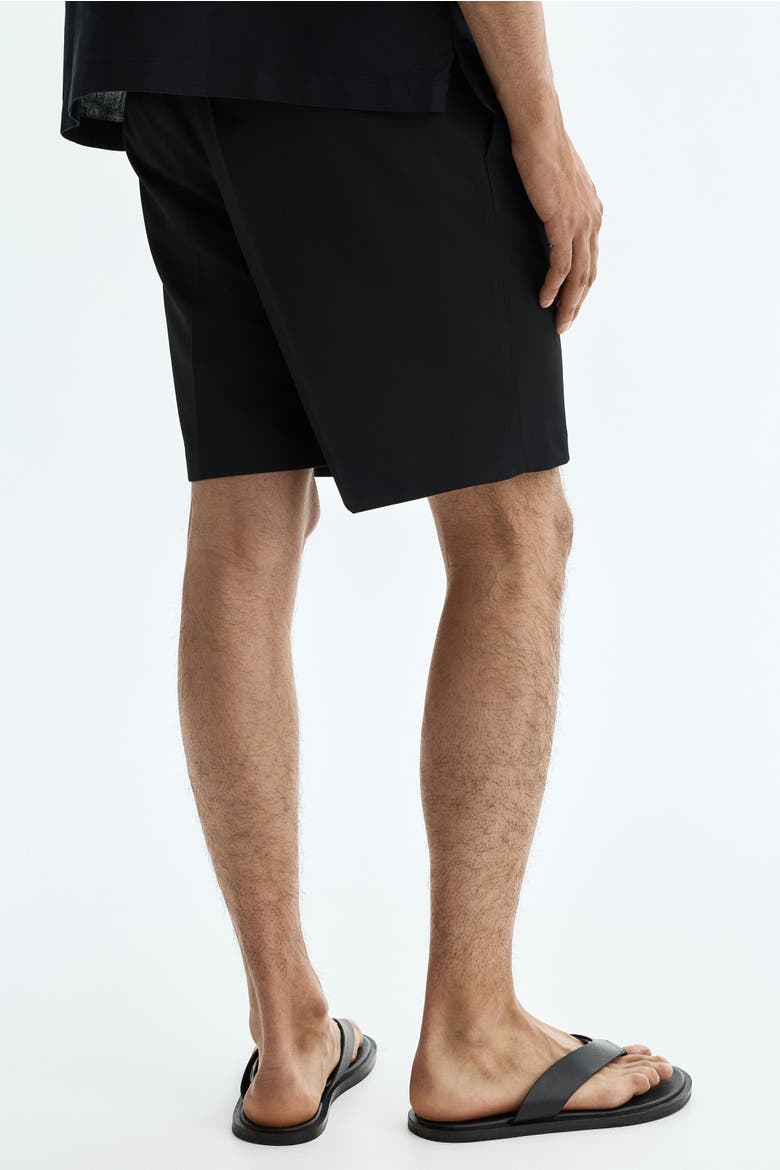 Loose Fit Bermuda Shorts, Alternate, color, Black