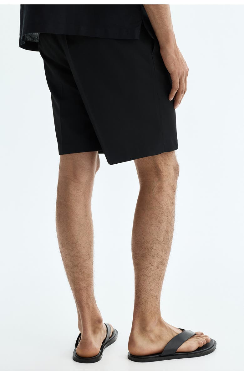 H&M Loose Fit Bermuda Shorts, Alternate, color, Black