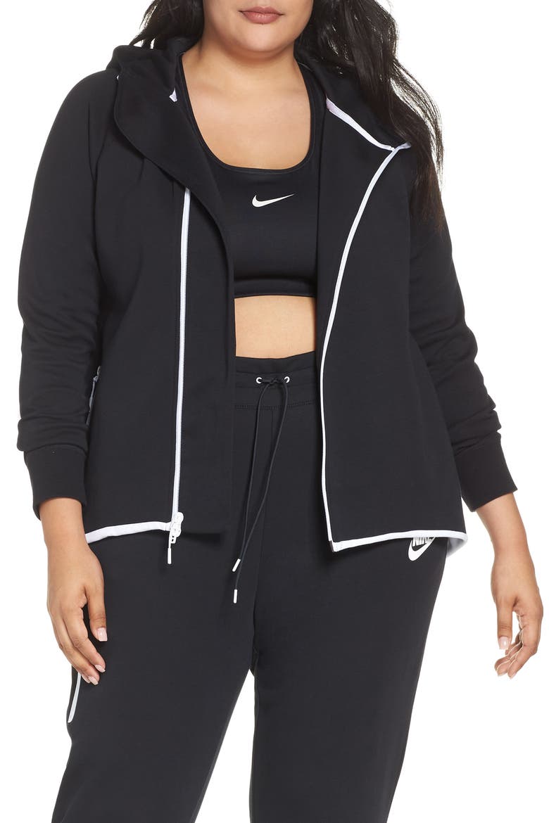 Sportswear Tech Fleece Cape Jacket, Main, color, BLACK/ BLACK/ WHITE