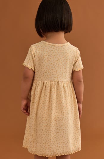 Kids' Floral Rib Dress