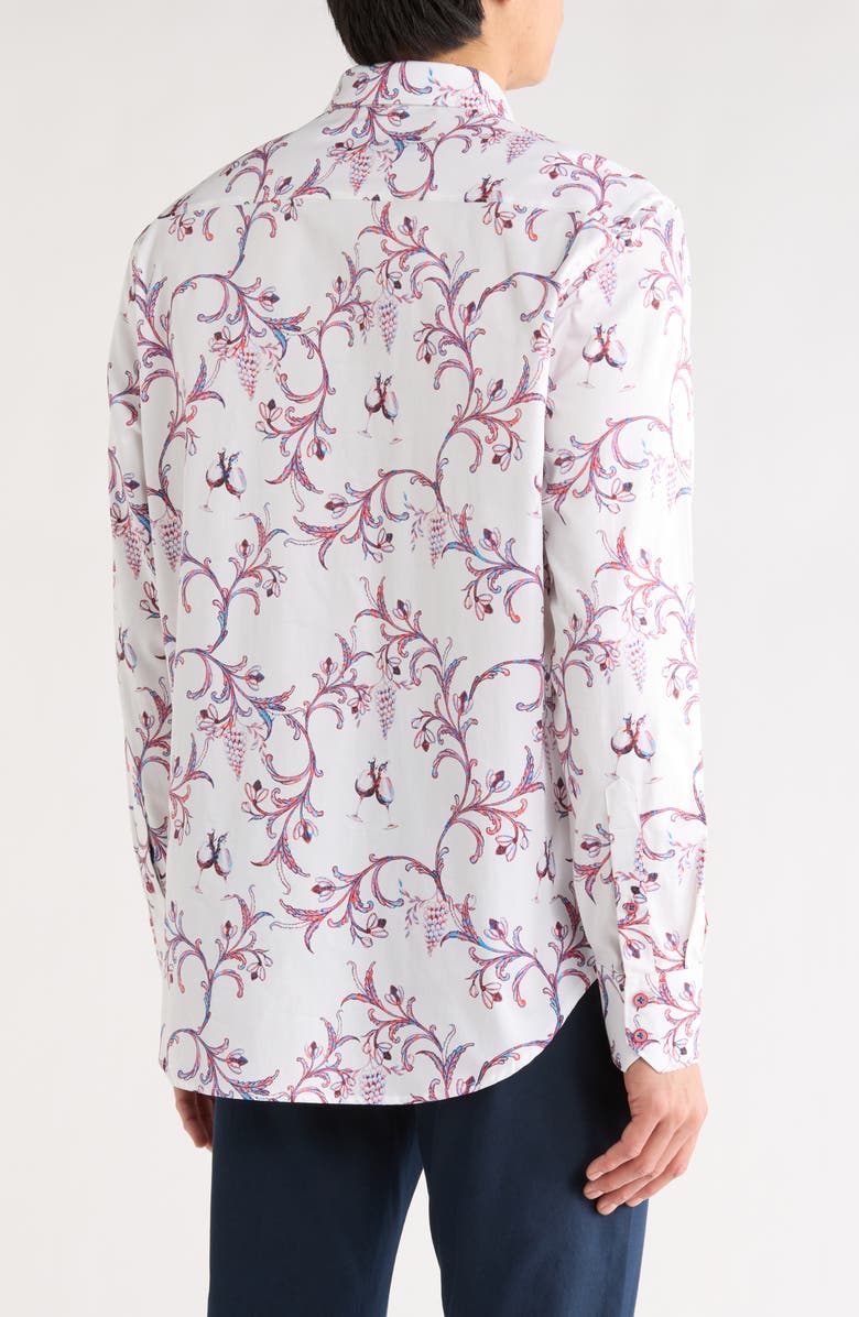 Robert Graham Vino Vines Button Up Shirt, Alternate, color, 