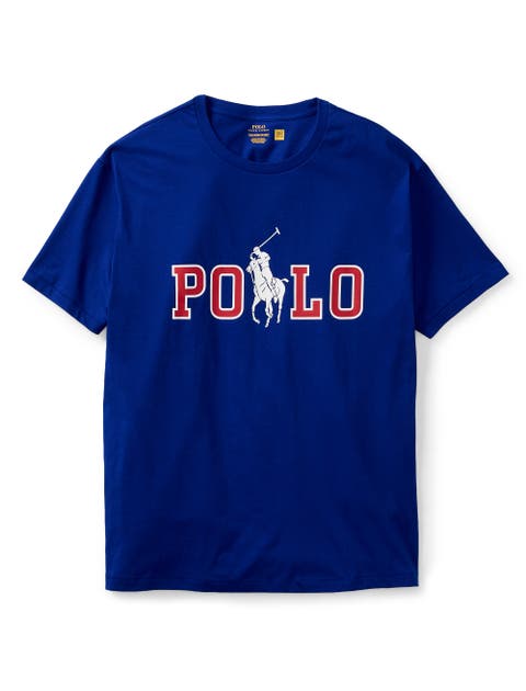 Big & Tall Red, White & Blue Big Pony T-Shirt