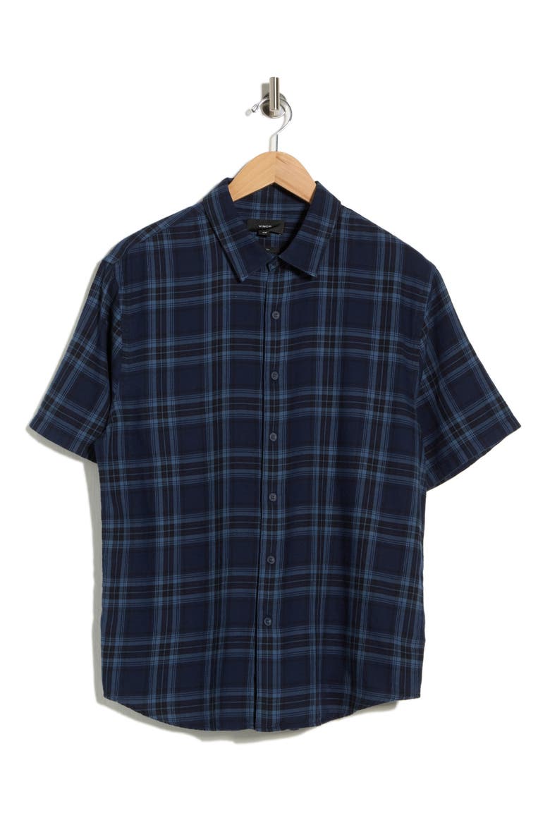 Short Sleeve French Placket Shirt, Alternate, color, COASTAL COMBO