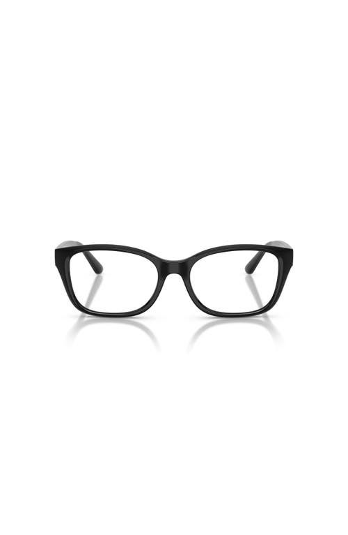 Ralph Lauren 53mm Rectangle Optical Glasses In Black