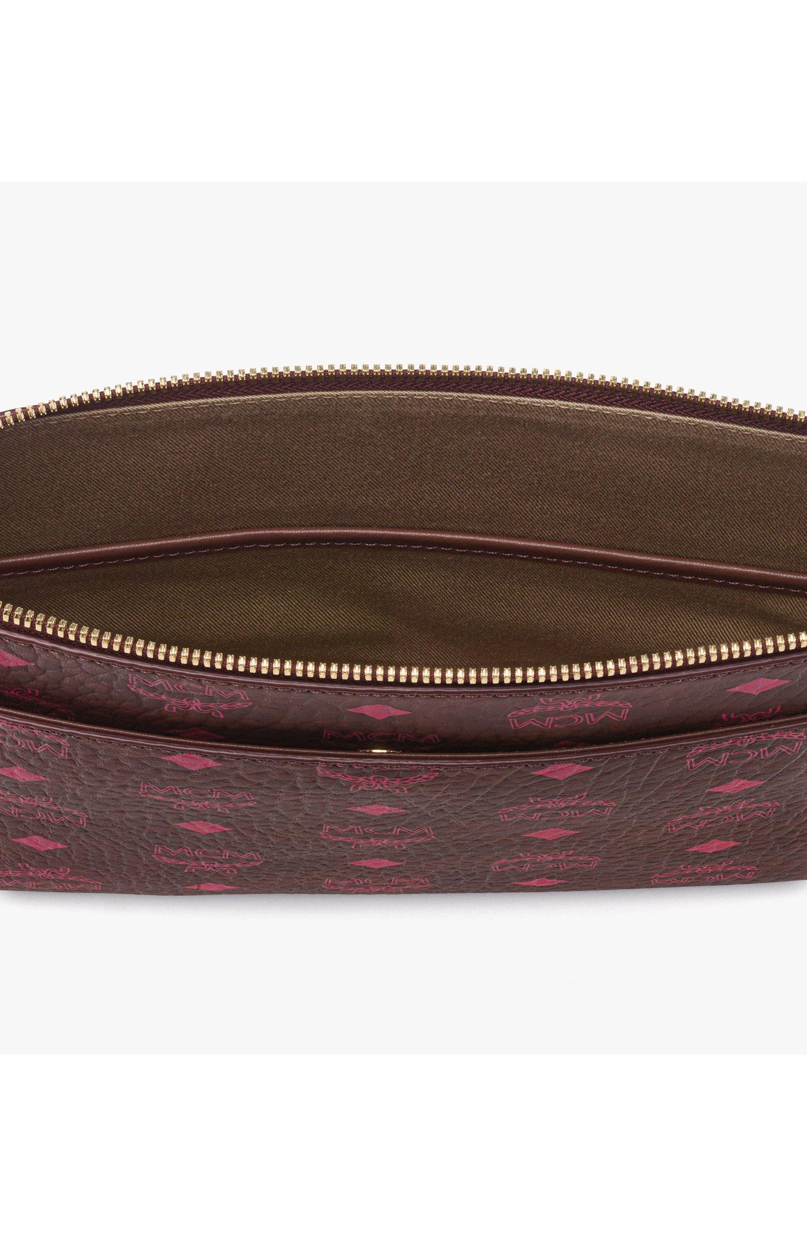 MCM Crossbody Pouch in Visetos Original, Alternate, color, Cinnamon