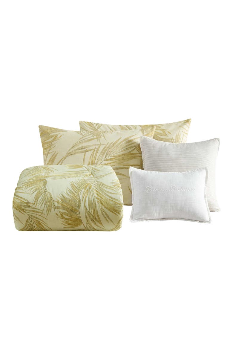 Canyon Palms Reversible Cotton Comforter & Sham Set, Main, color, LIGHT BEIGE