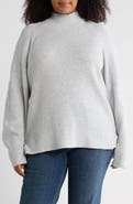 NORDSTROM RACK Mock Neck Raglan Sleeve Sweater