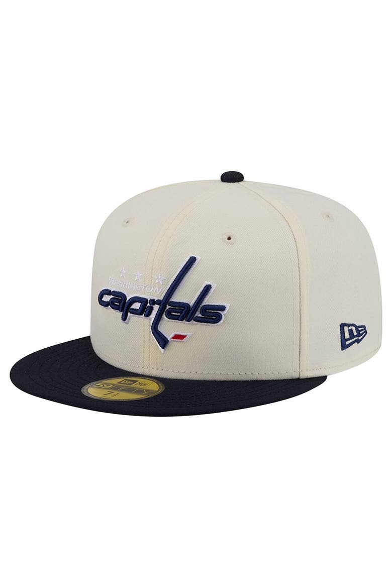 Men's New Era  Cream Washington Capitals 250th Anniversary of the United States Two-Tone 59FIFTY Fitted Hat, Alternate, color, Cream