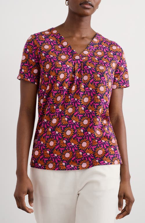 Seasalt Cornwall Barnoon Print Short Sleeve Shirt In Red