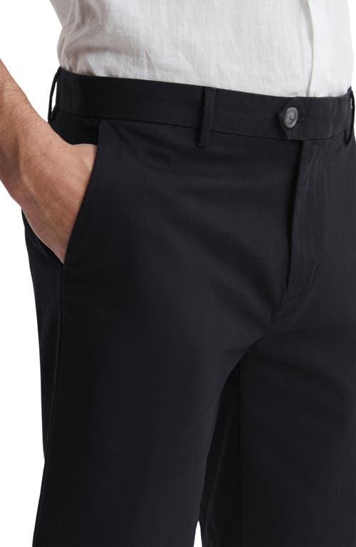 Reiss Wicket Stretch Cotton Chino Shorts In Black