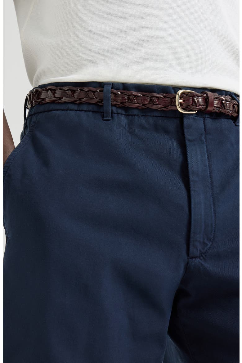 Garment-dyed Bermuda shorts, Alternate, color, Navy Blue