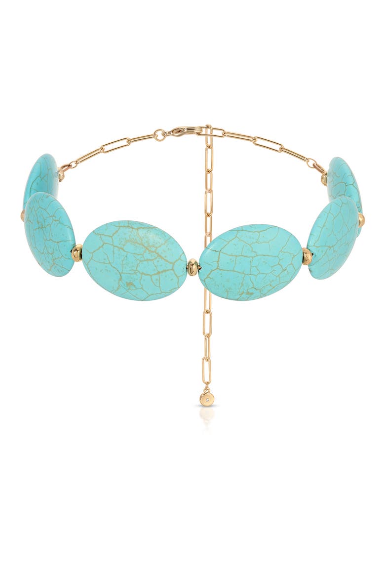 Turquoise Station Statement Necklace, Main, color, TURQUOISE