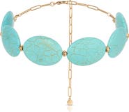 Ettika Turquoise Station Statement Necklace