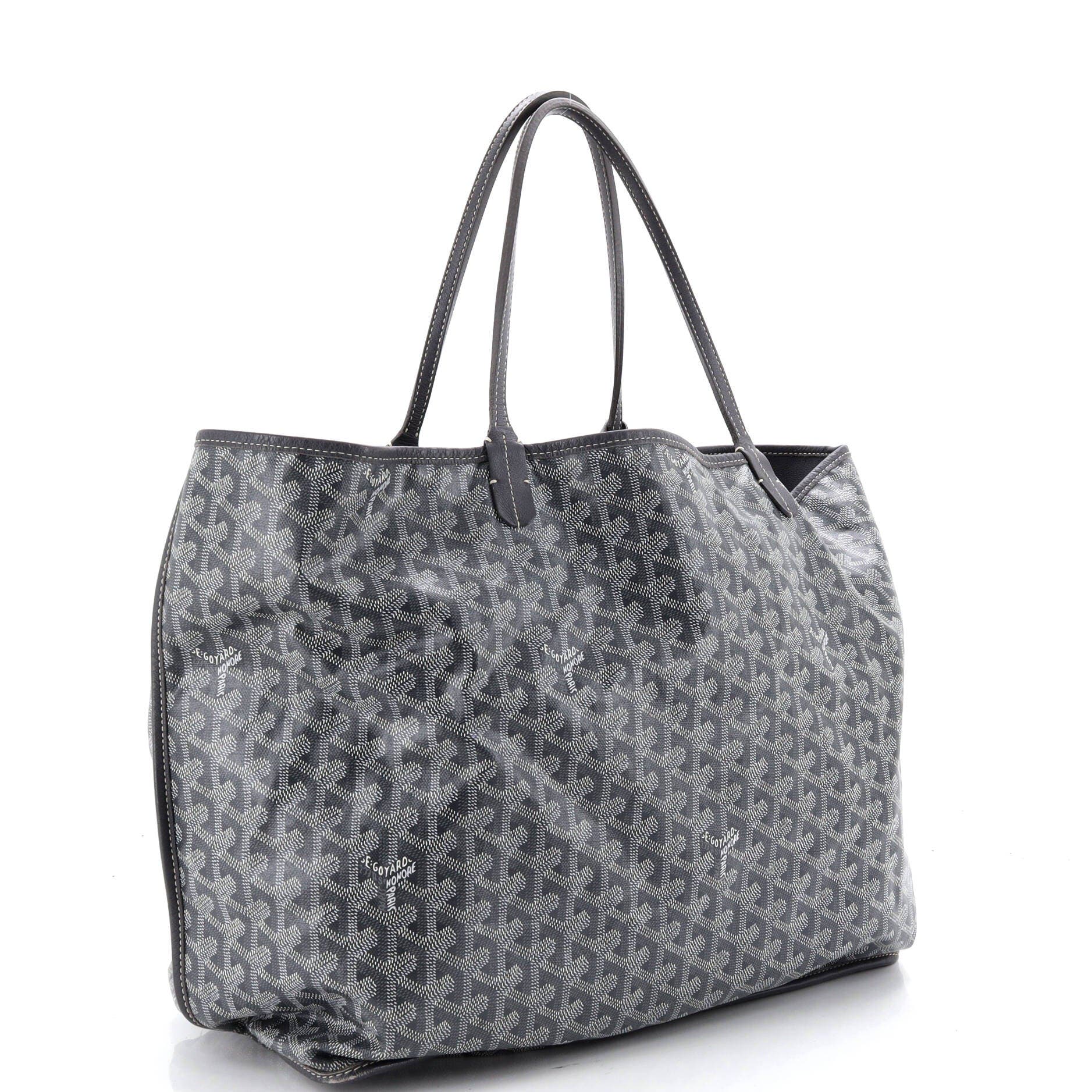 Pre-Owned Goyard Anjou Reversible Tote Coated Canvas GM, Alternate, color, Gray