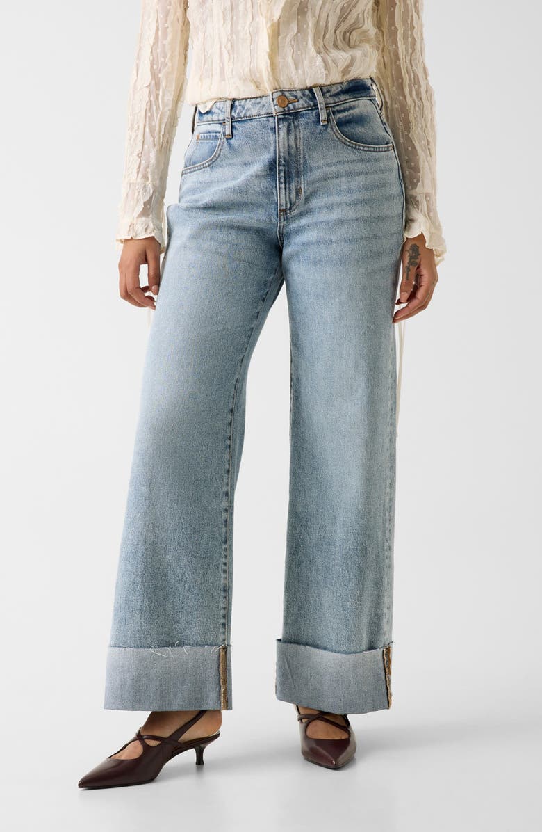 GUESS Rey Wide Leg Jeans, Alternate, color, Ctbu-Dark
