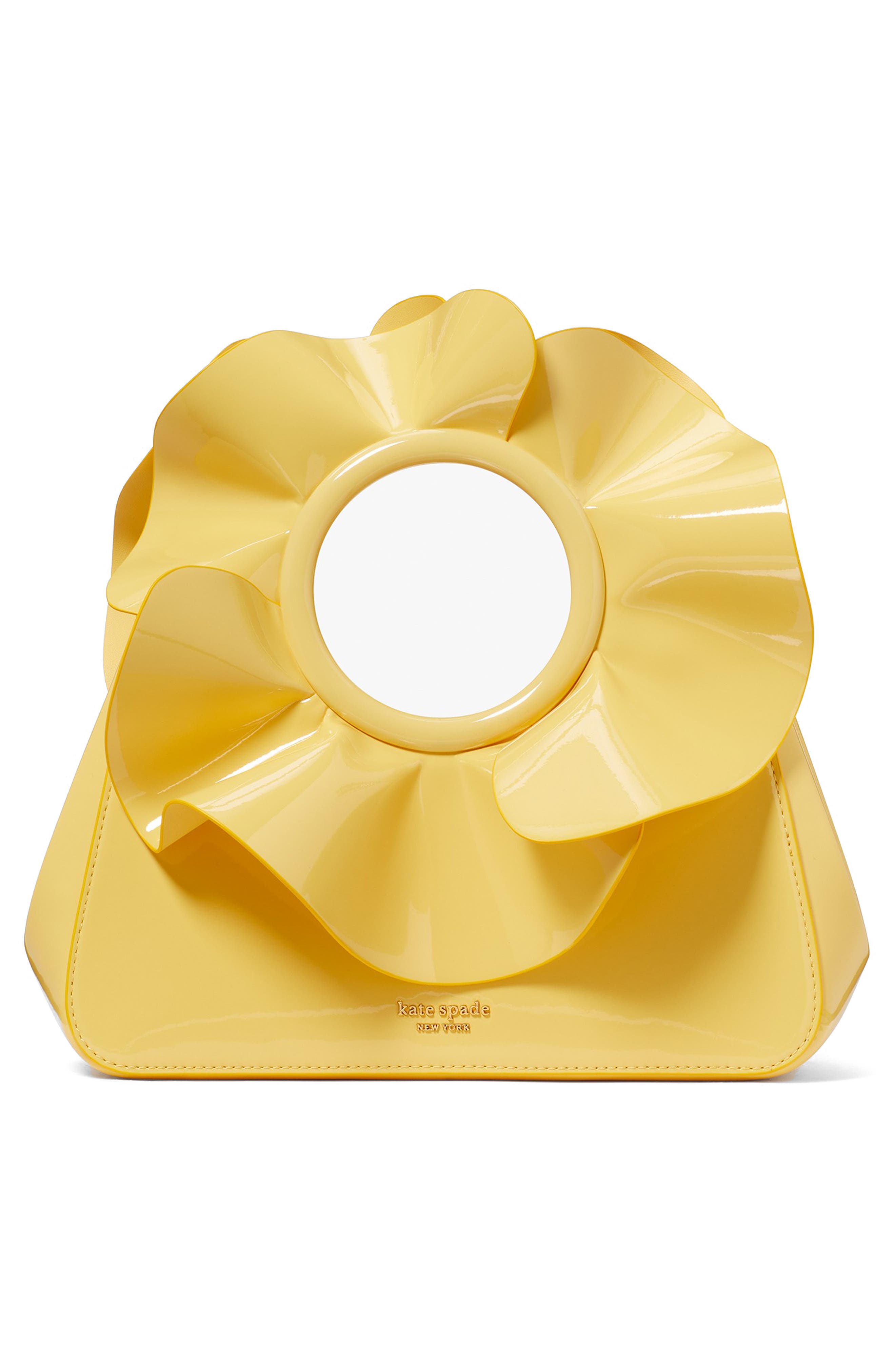 Kate Spade New York flora faux patent leather crossbody bag, Alternate, color, 
