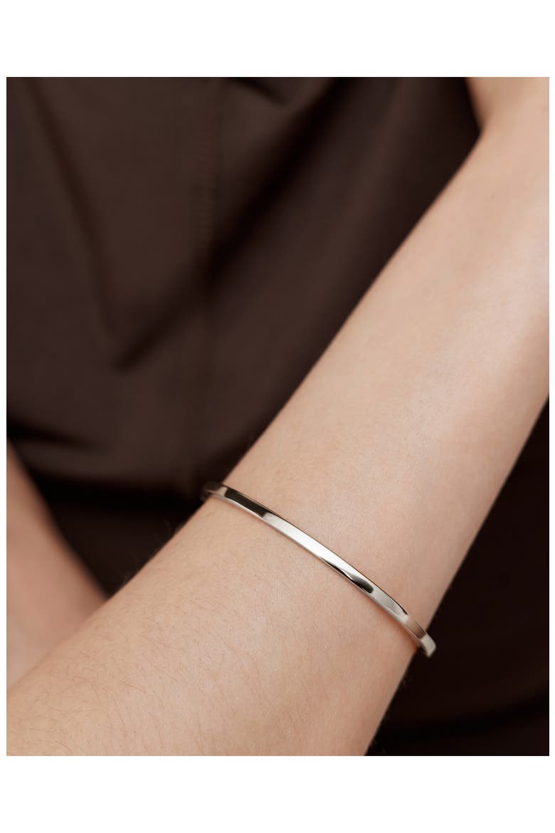 Essential Slim Bangle, Alternate, color, STERLING SILVER