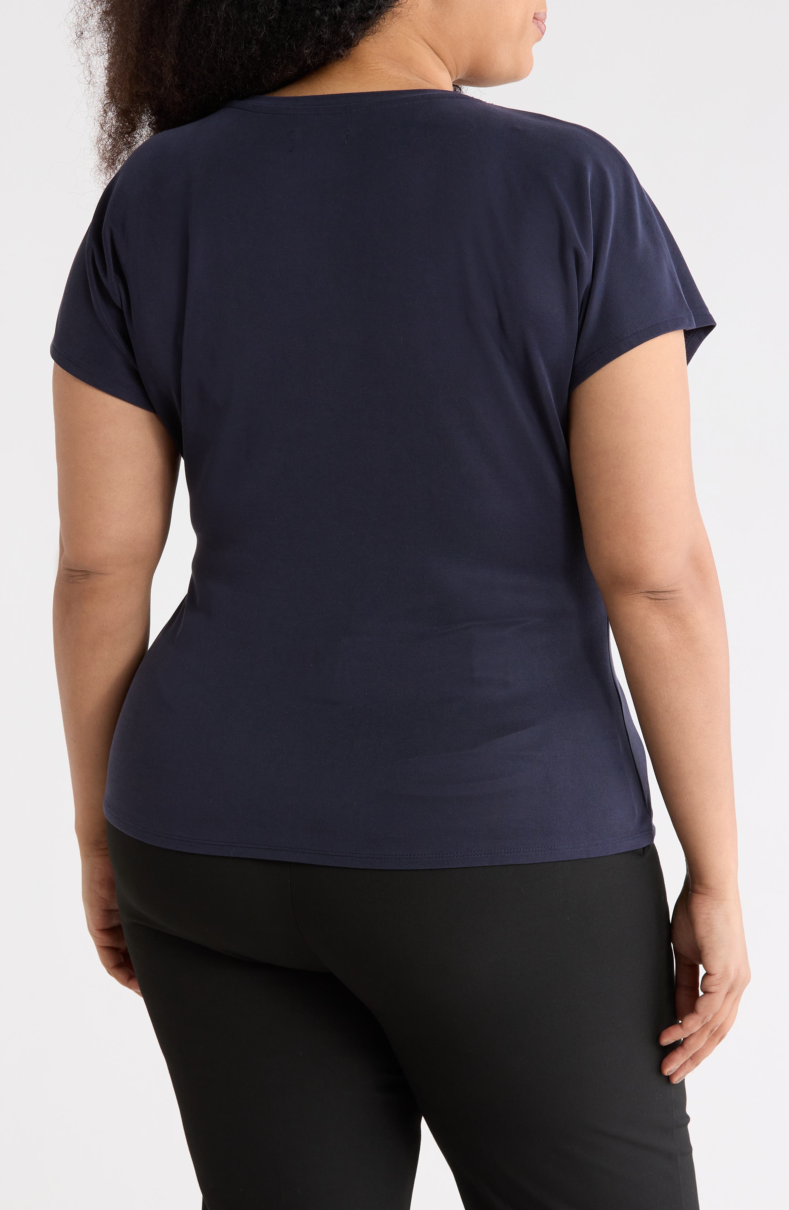 Short Sleeve Tie Detail Top - image 4