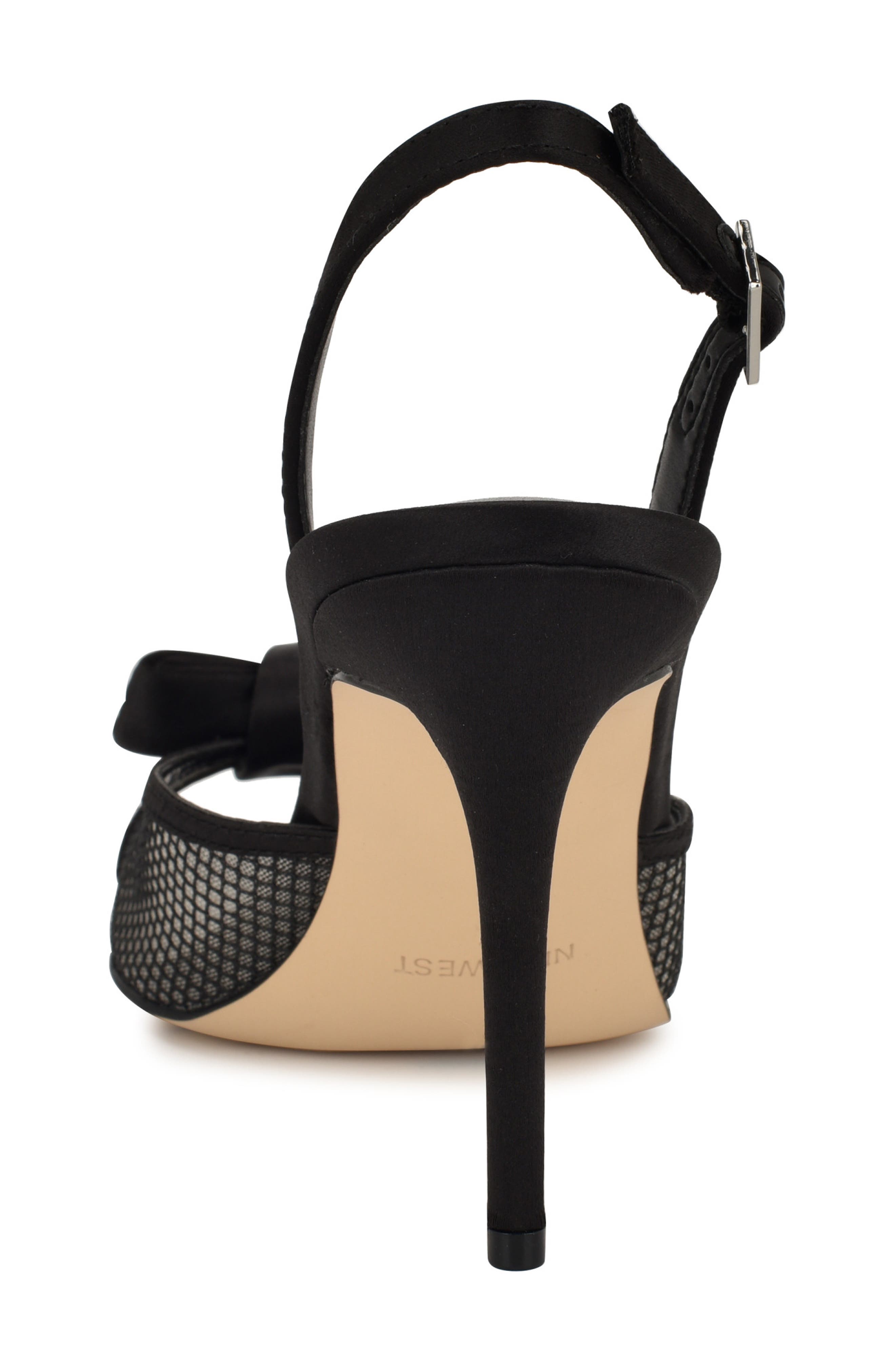 Nine West Gergia Slingback Sandal, Alternate, color, Black