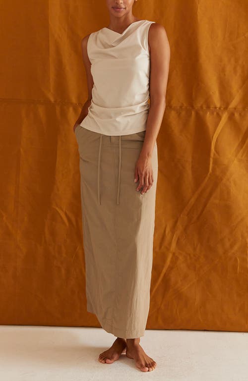 CRESCENT CRESCENT SHIRRED KNIT TOP 
