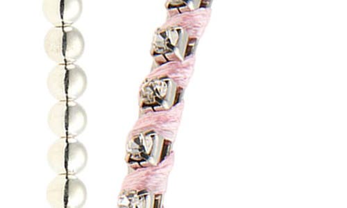 Capelli New York Kids' Assorted 3-piece Faux Pearl Bow Headband Set In Pink