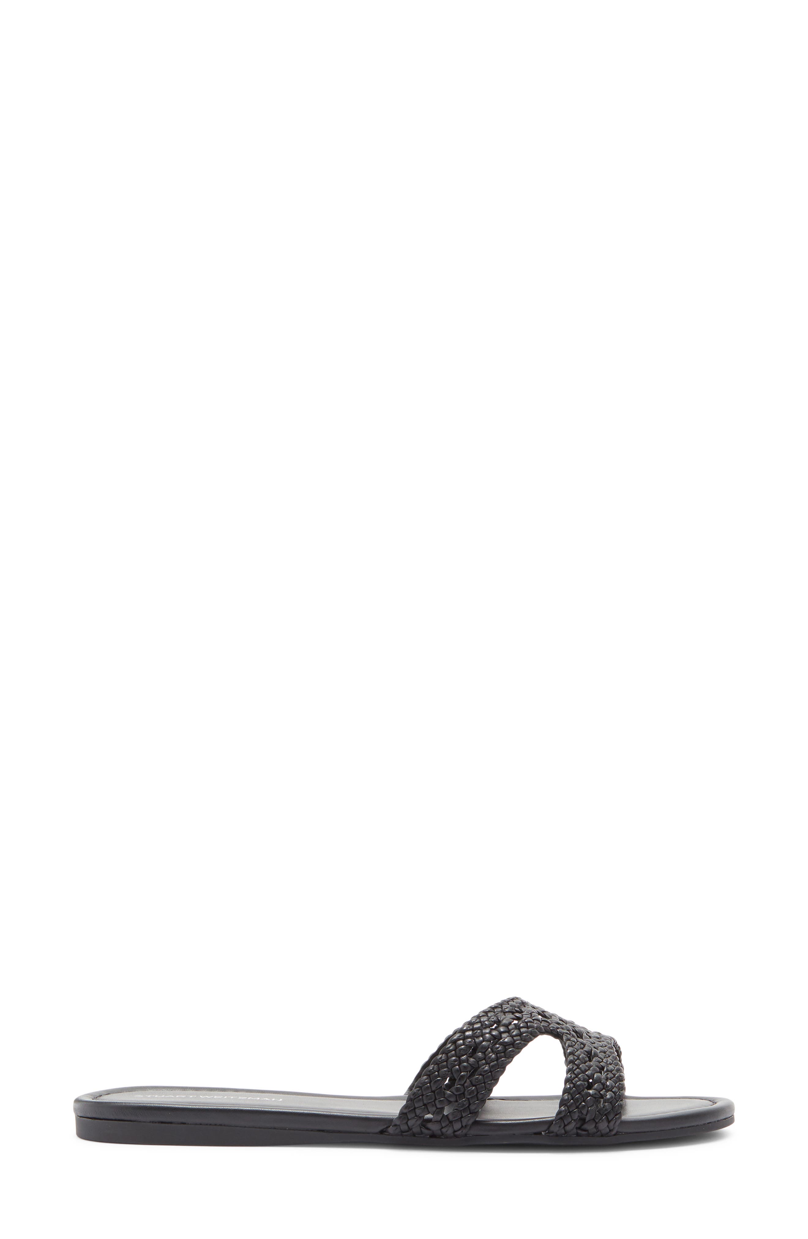 Stuart Weitzman Briar Slide Sandal, Alternate, color, Black