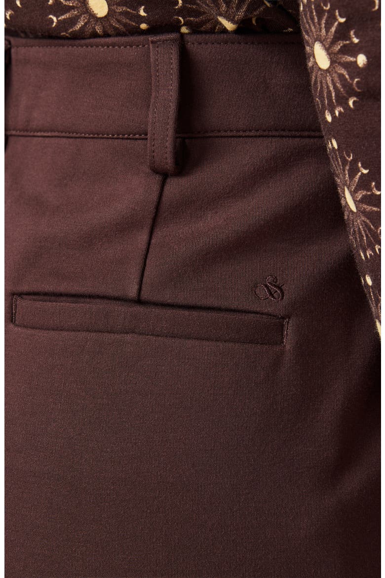 Pintuck Wide Leg Pants, Alternate, color, SEAL BROWN
