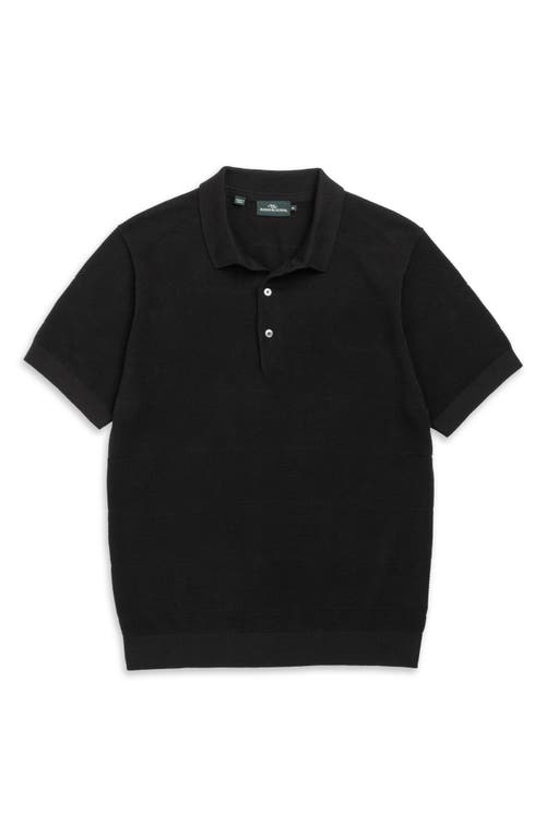 Rodd & Gunn Masons Flat Polo In Black