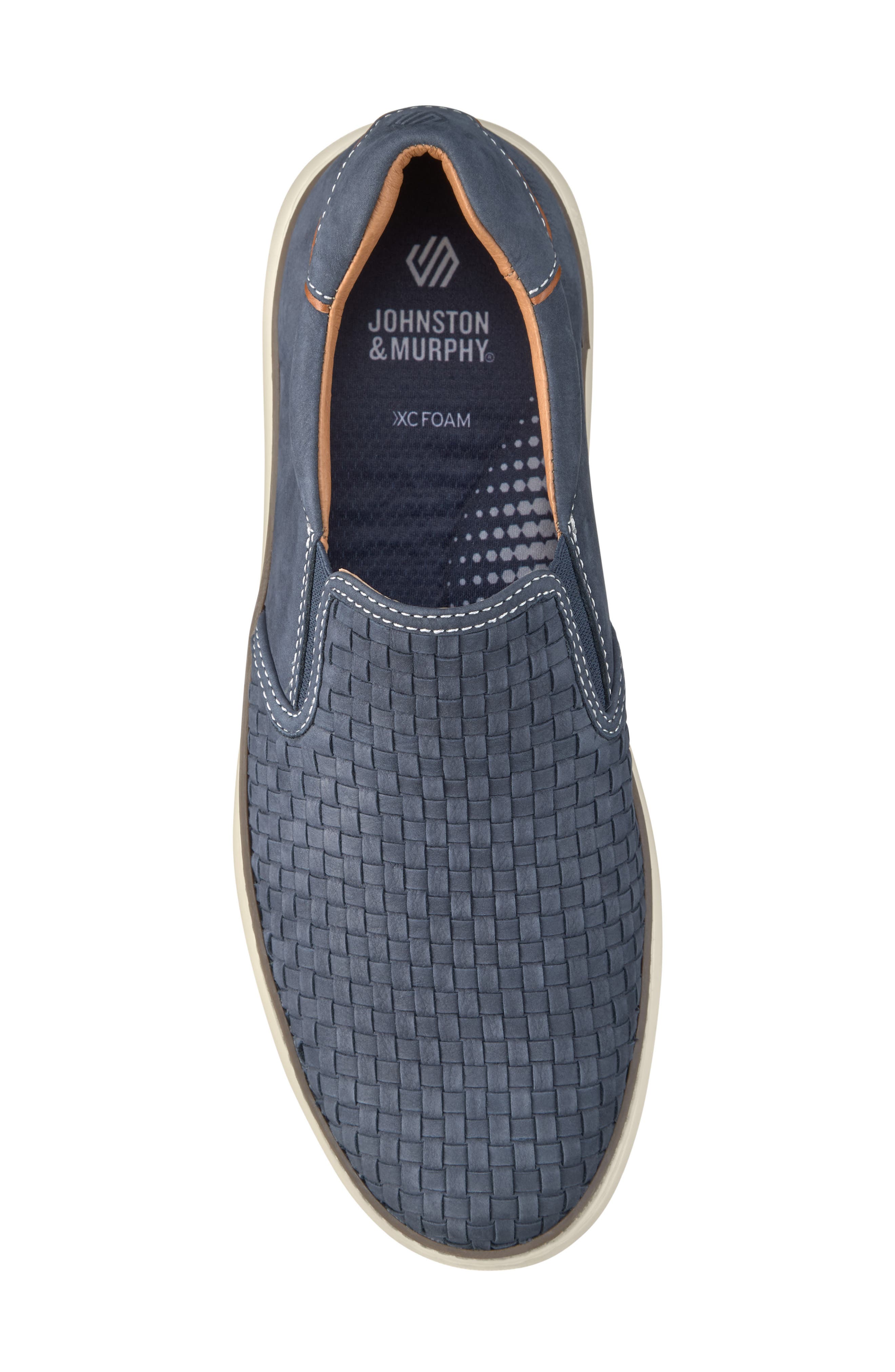 McGuffey 2 Woven Slip-On Sneaker, Alternate, color, NAVY WOVEN TUMBLED NUBUCK