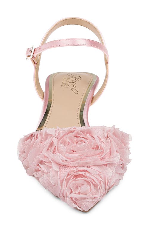 Jewel Badgley Mischka Selene Pointed Toe Pump In Pink/pink