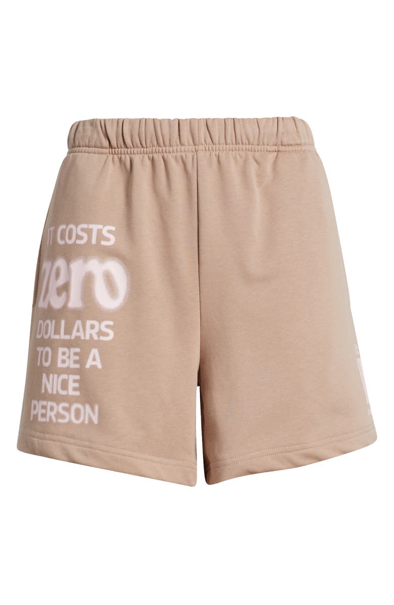 THE MAYFAIR GROUP It Costs $0 High Waist Sweat Shorts, Alternate, color, Taupe