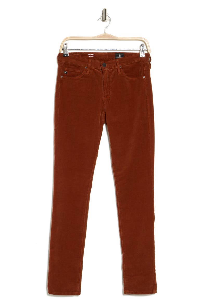 'Prima' Corduroy Skinny Pants, Alternate, color, FIRED COPPER