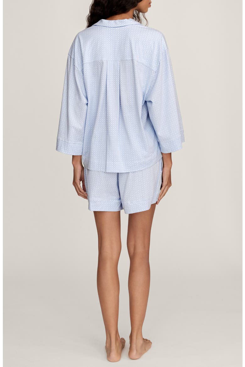 Olivia Pima Cotton Short Pajamas, Alternate, color, BLUE