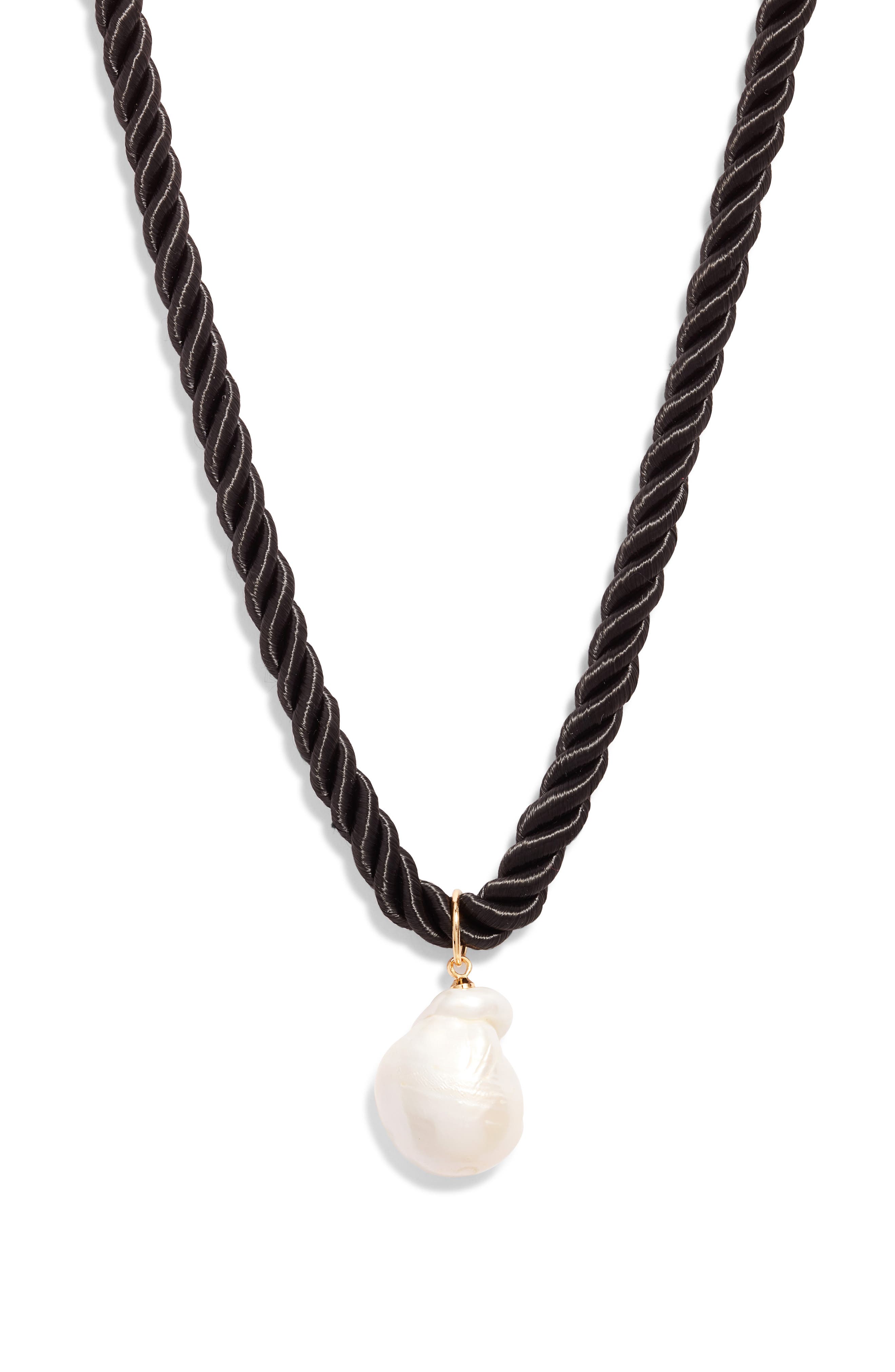 FRASIER STERLING Corsica Pendant Necklace in Black 