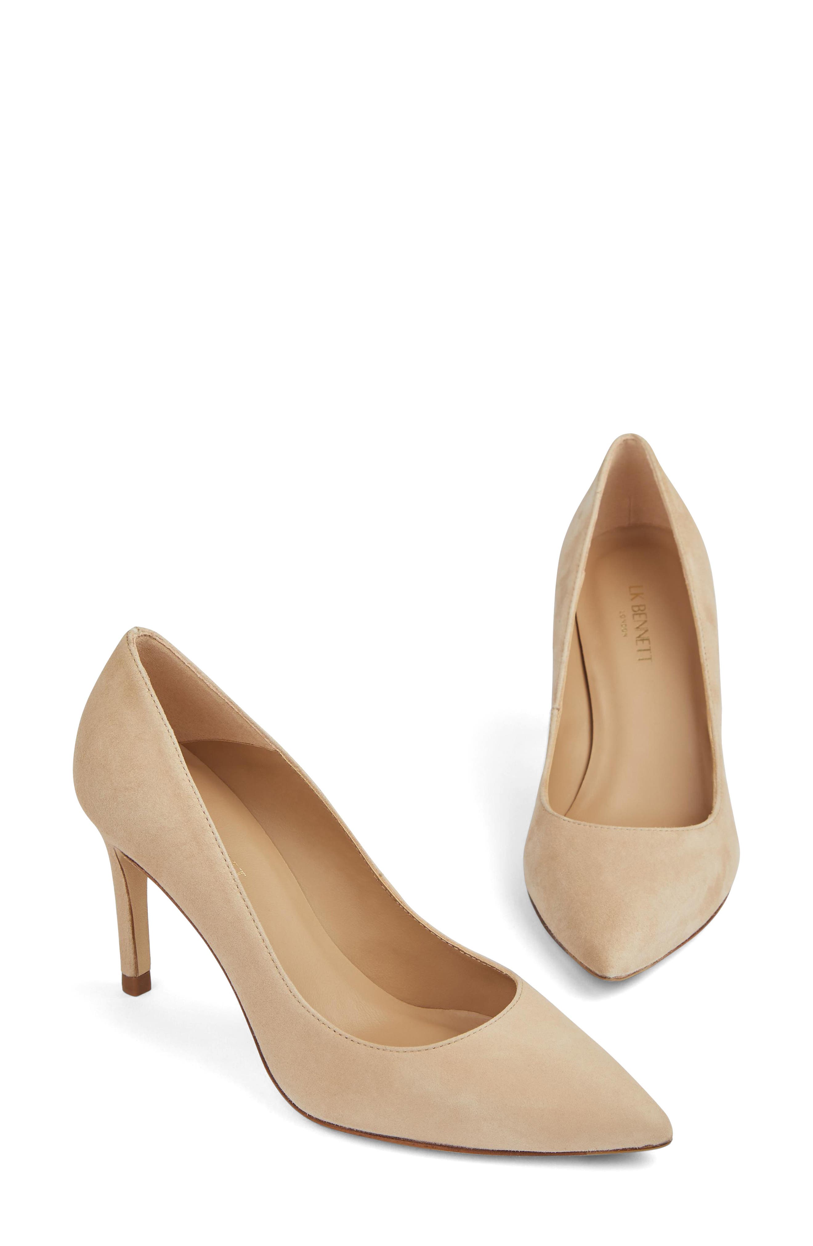 LK Bennett Floret Pointed Toe Pump, Alternate, color, Trench