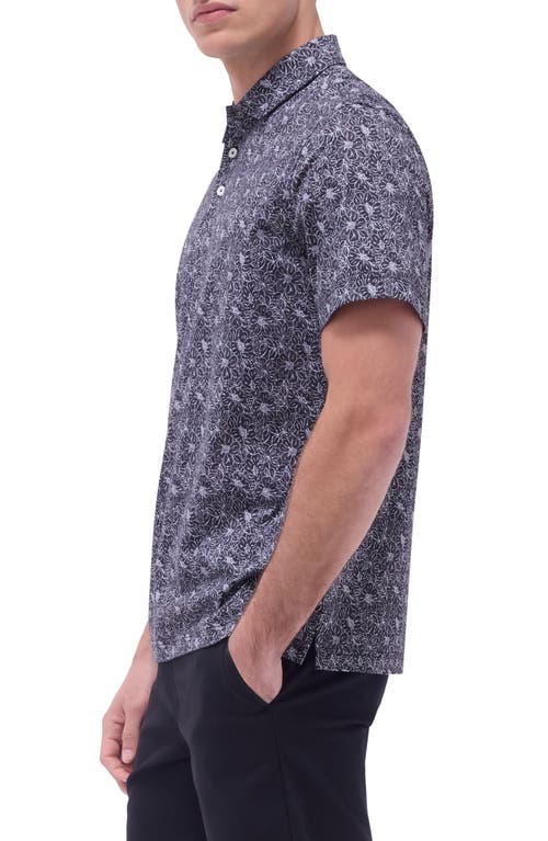 Bugatchi Victor Ooohcotton® Floral Polo In Black