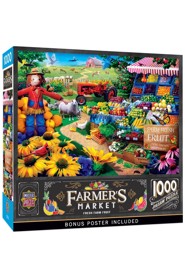 1000 Piece Jigsaw Puzzle - Fresh Farm Fruit - 19.25"x26.75", Main, color, Multicolor