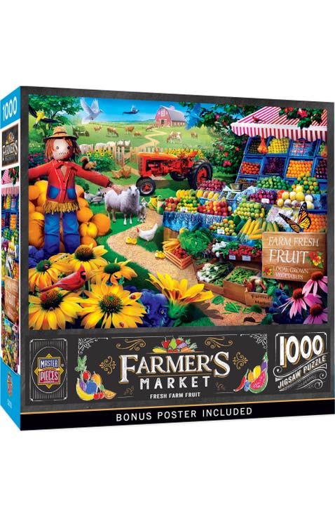 1000 Piece Jigsaw Puzzle - Fresh Farm Fruit - 19.25"x26.75"