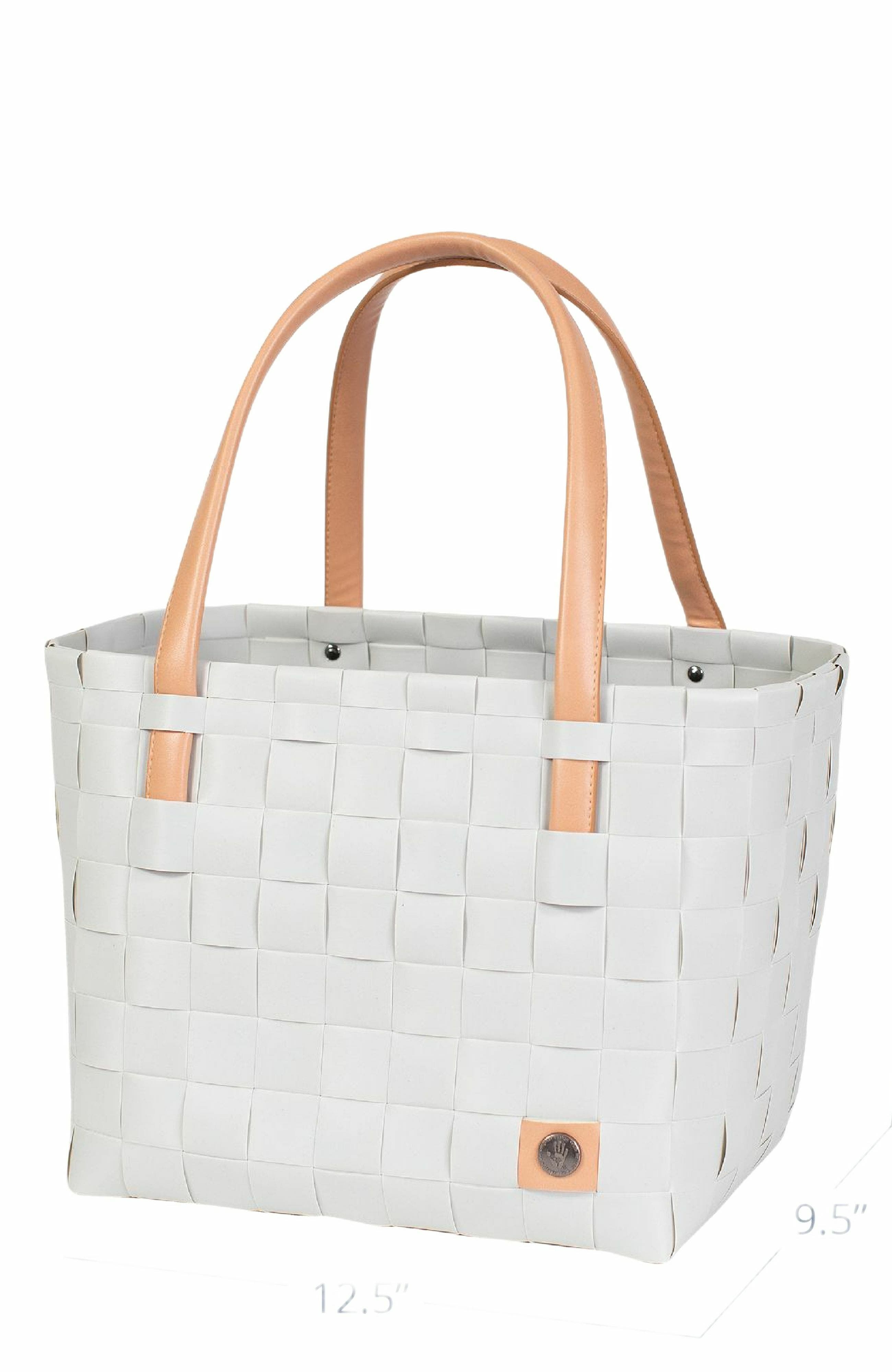 Handed By Color Block Recycled Tote Bag, Alternate, color, Elephant Mix