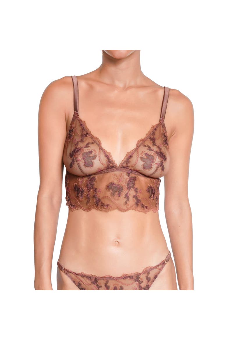 Poeme Prestige Bralette, Alternate, color, Brown