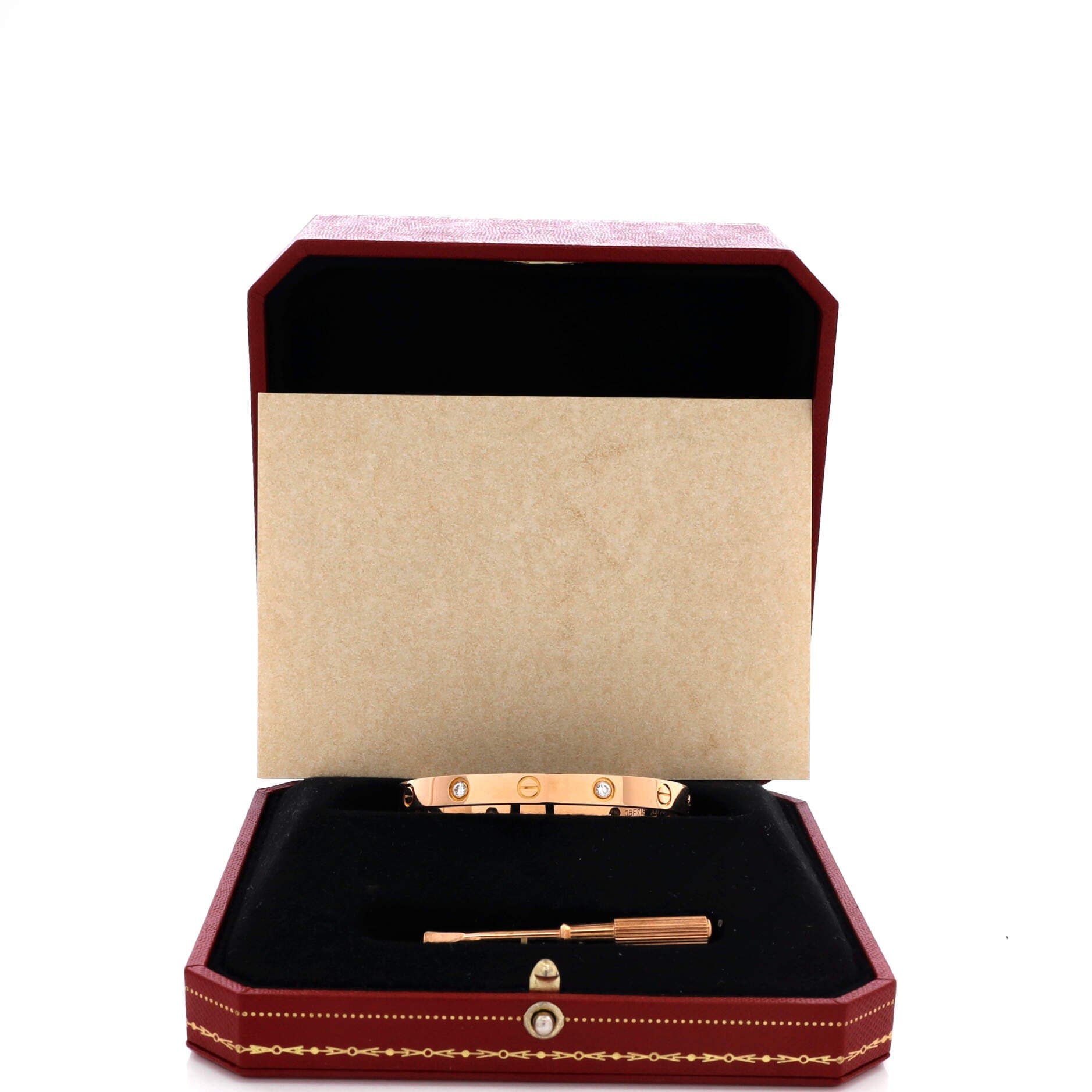 Love 4 Diamond Bracelet 18K Rose Gold with Diamonds, Alternate, color, Metallic Gold