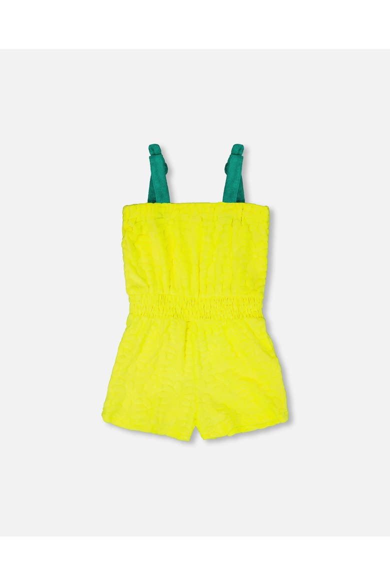 Terry Cloth Sleeveless Jumpsuit, Alternate, color, Yellow