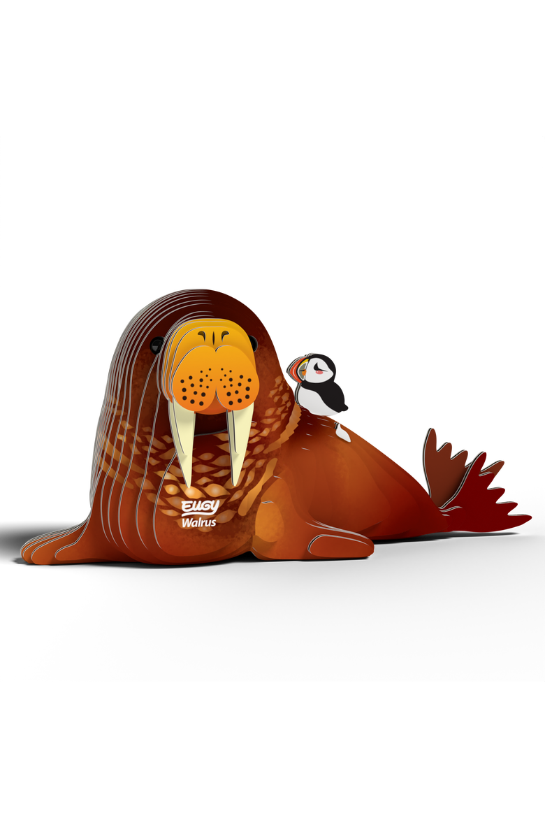 Walrus 3D Puzzle, Alternate, color, No Color
