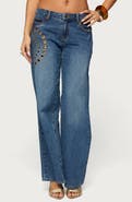 EDIKTED Monika Grommet Low Rise Jeans