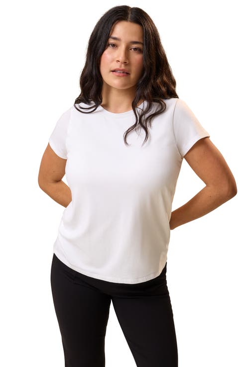Slim Fit Modal Crewneck Nursing T-shirt