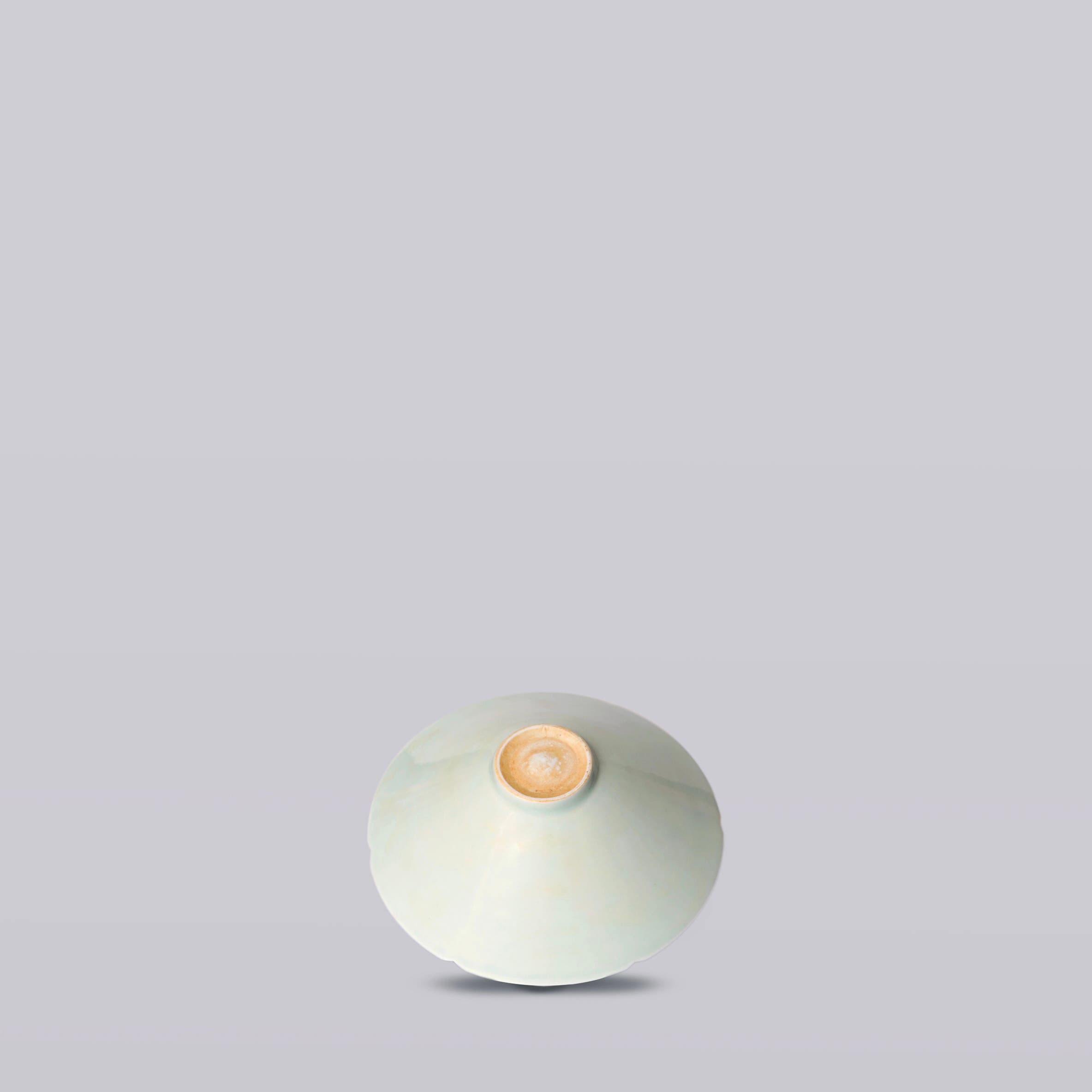 Celadon Porcelain Small Lotus Conical Bowl - Thumbnail 5