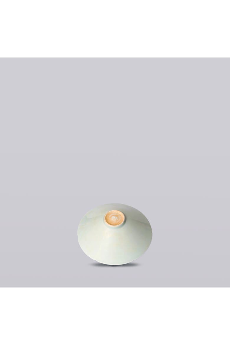 Porcelain Small Lotus Conical Bowl, Alternate, color, Green